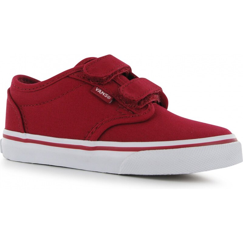 Vans Atwood V Infant Canvas Trainers, red/white