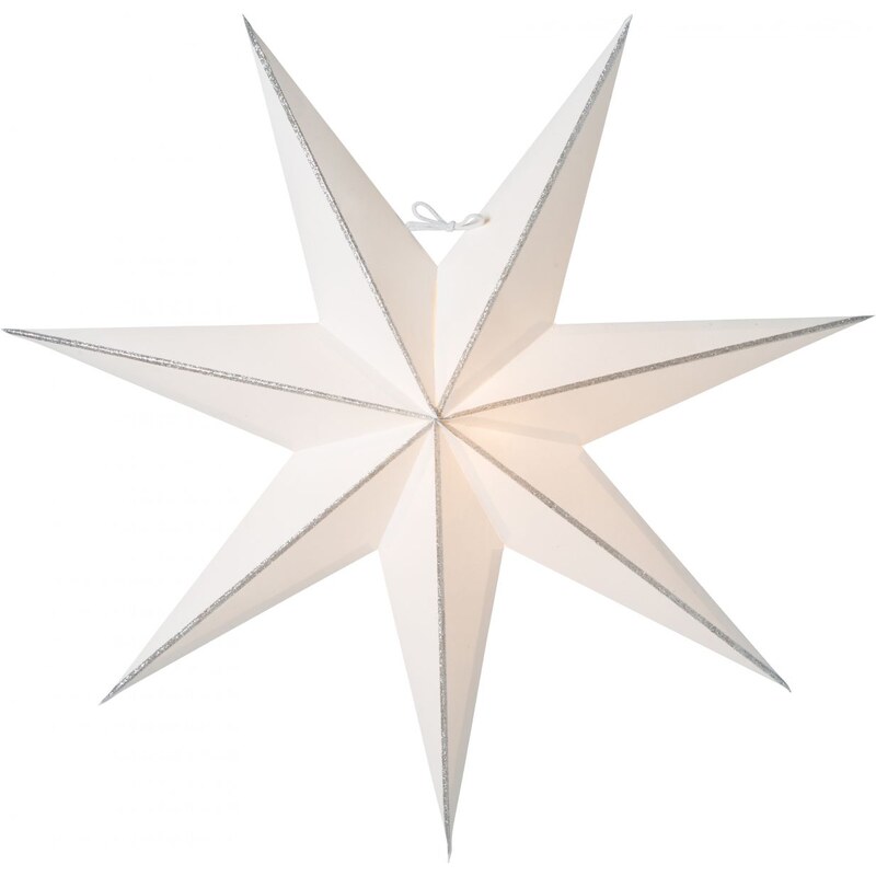 watt & VEKE Závěsná svítící hvězda Linje Silver 60 cm