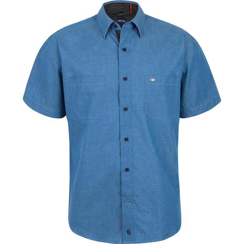 GEAR Regular fit Pánská džínové košile MONS - modrá
