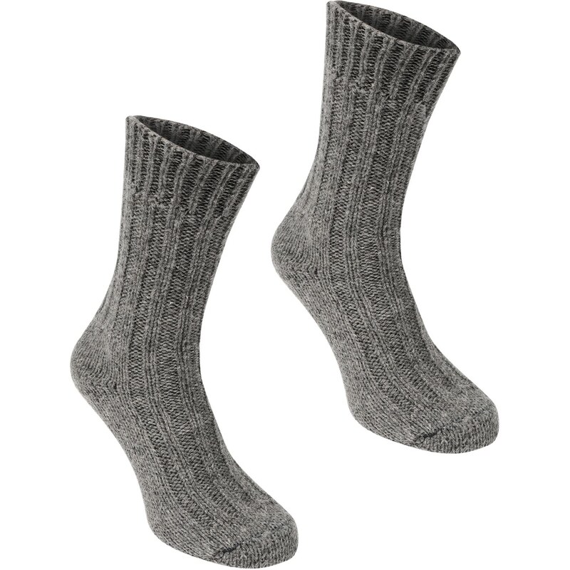 Ponožky Karrimor Wool 2 Pack pán. popelavě šedá