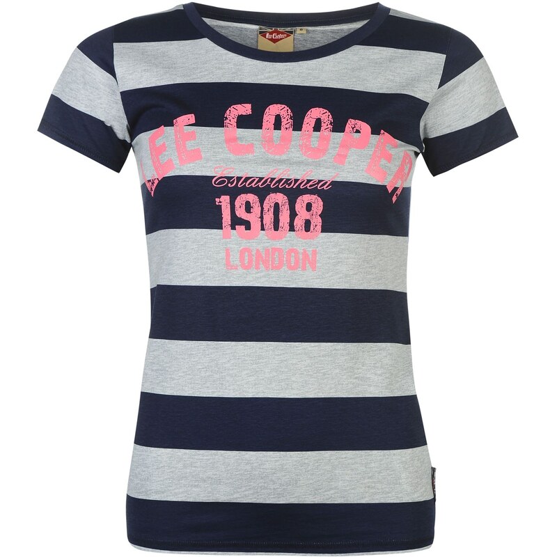 Tričko Lee Cooper Textured Stripe dám.