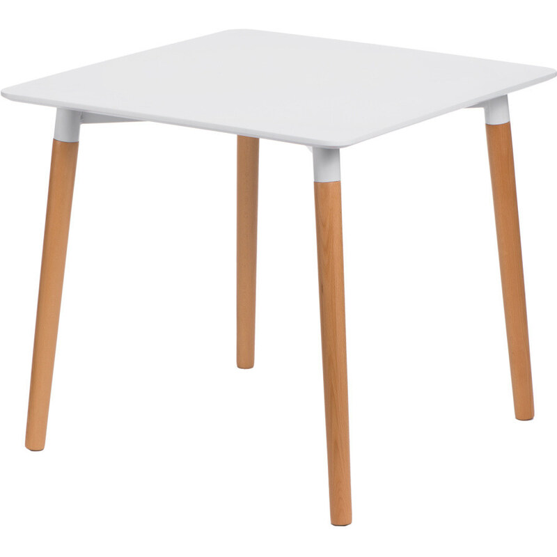 Bílý stůl D2 Copine, 80x80 cm