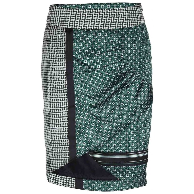 Heine Satin skirt, green-multicolour