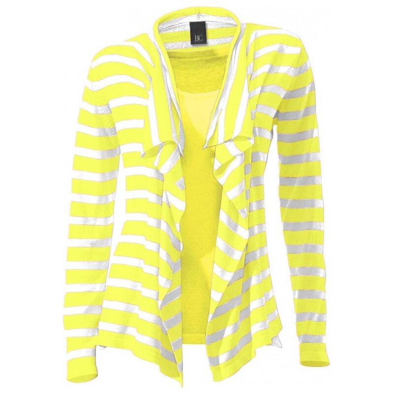Heine - Best Connections Knitwear twin-set, neon yellow -white