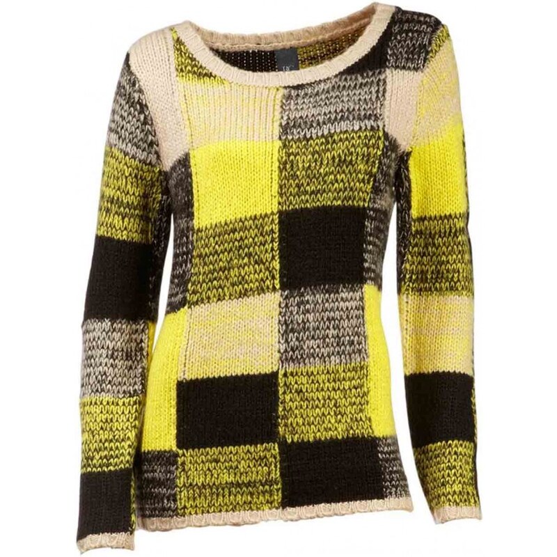 Heine - Best Connections Inlay sweatshirt, yellow-multicolour