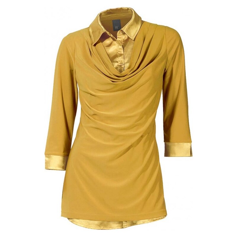 Heine - Best Connections Two-in-one blouse shirt, mustard yellow