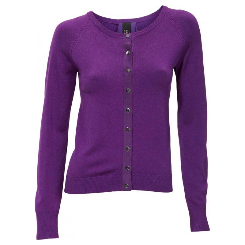 Heine - Best Connections Cardigan with chiffon, purple