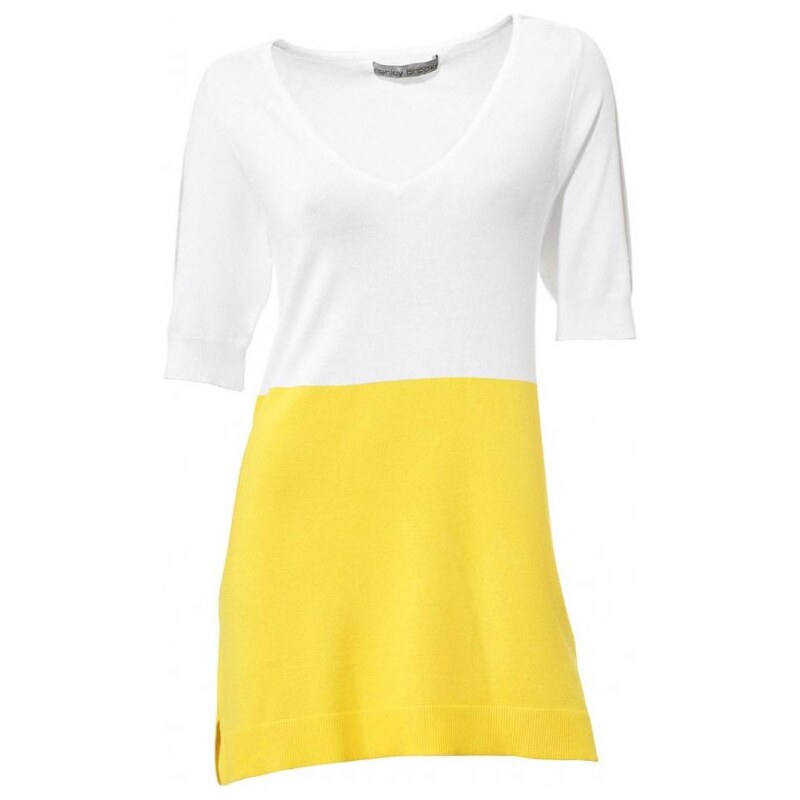 Ashley Brooke Sweatshirt, white-yellow