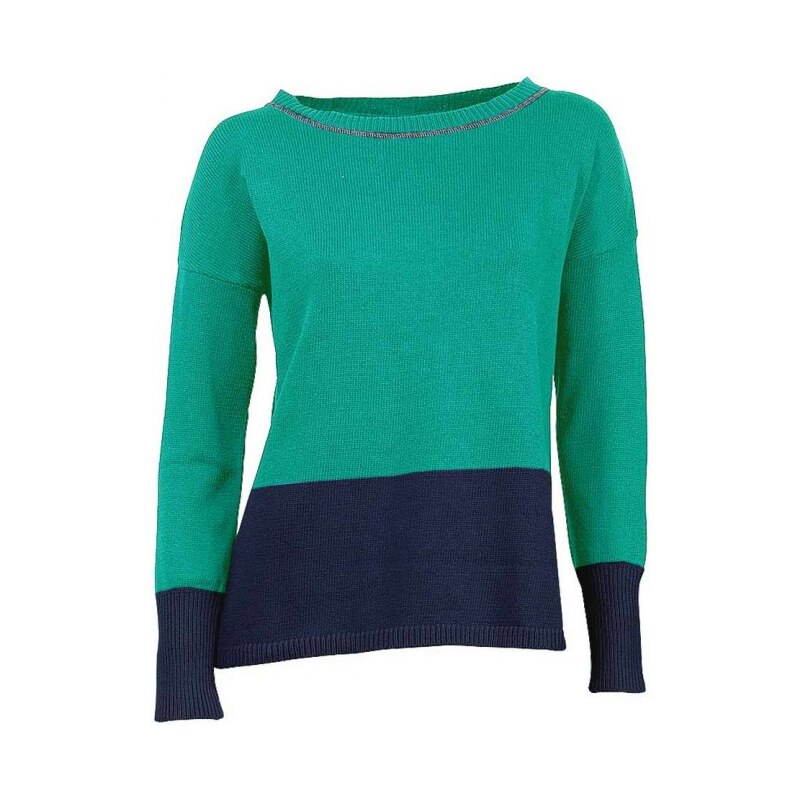 Heine - Best Connections Colorblock sweatshirt, green-blue