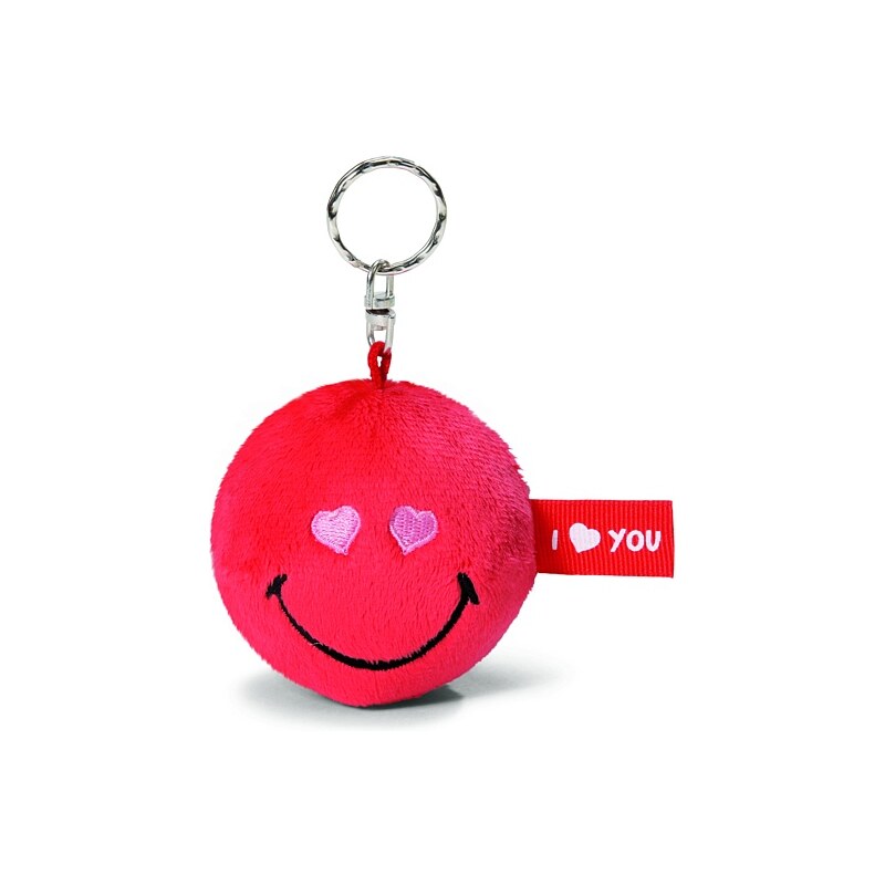 NICI - Klíčenka Smiley červená 6cm(35694)