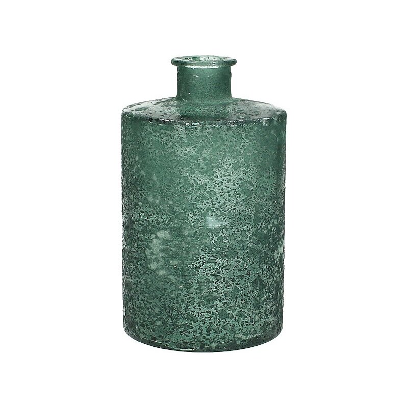 KERSTEN - Váza z recyklovaného skla, zelená, 9x9x16cm - (WER-0612)