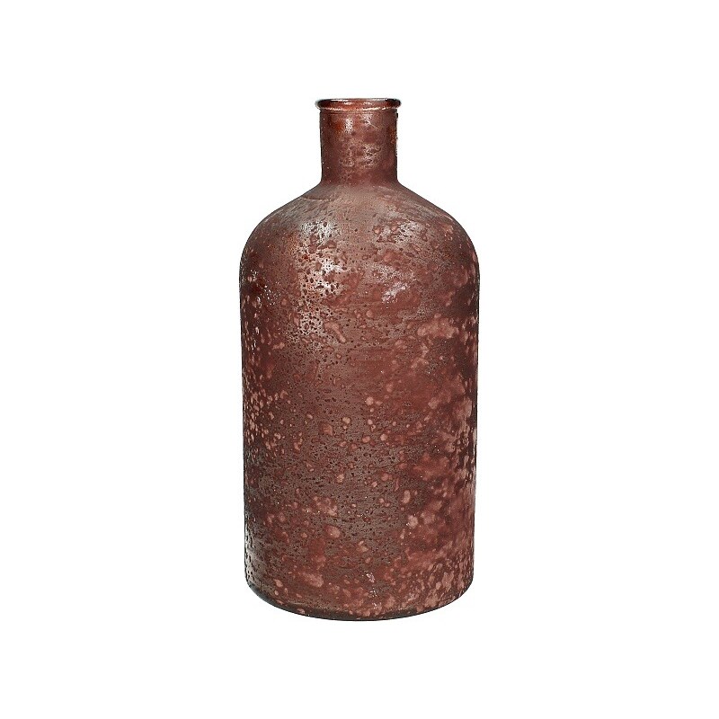 KERSTEN - Váza z recyklovaného skla, Marsala 13,5x13,5x28cm - (WER-0617)