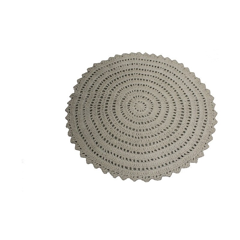 KERSTEN - Textilní koberec, přírodní 90x90cm - (WER-1884)
