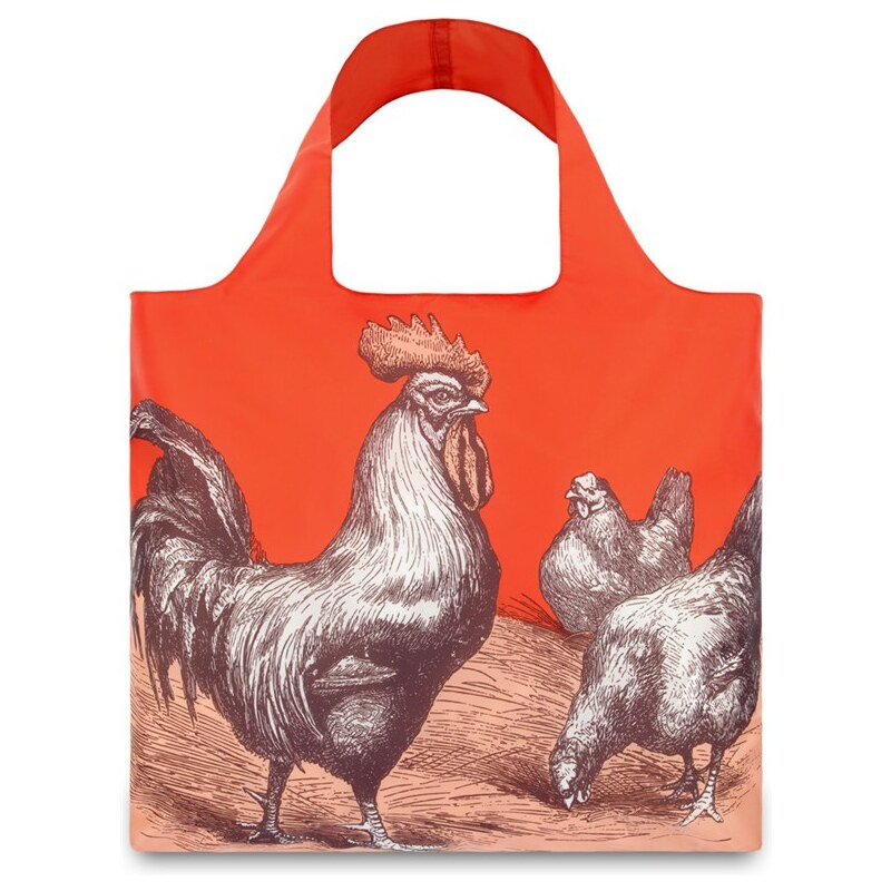 ekologická nákupní taška LOQI Farm Rooster