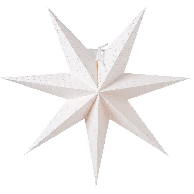 watt & VEKE Závěsná svítící hvězda Aino White 44 cm