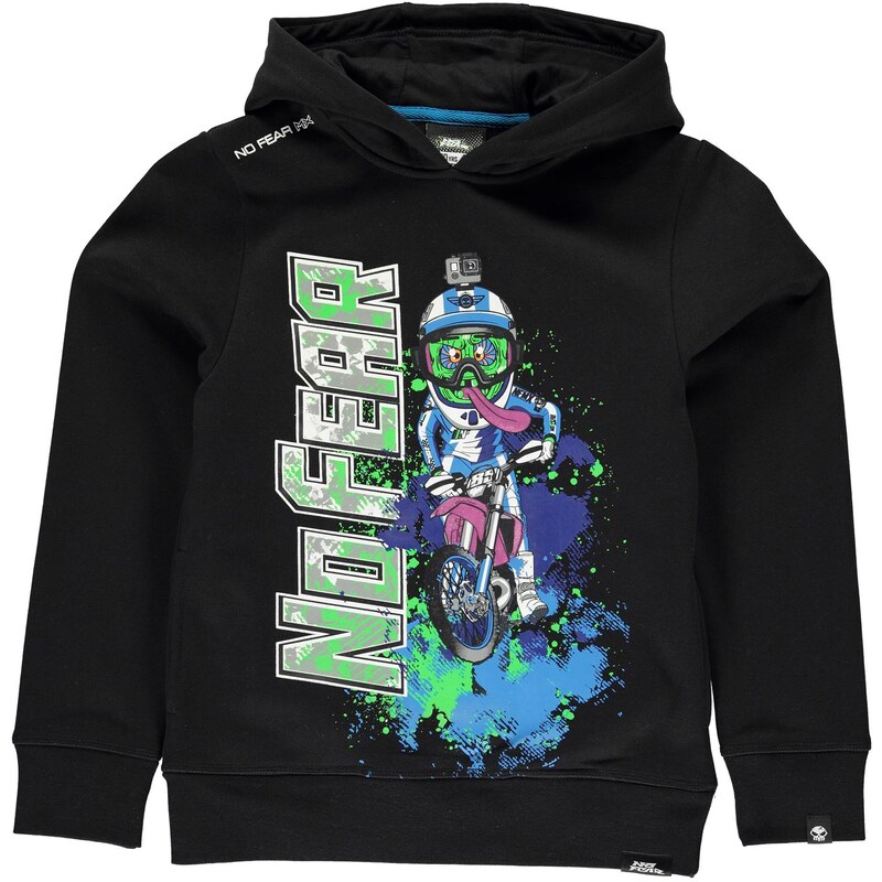 No Fear Over The Head Hoody dětské Boys Black Monster