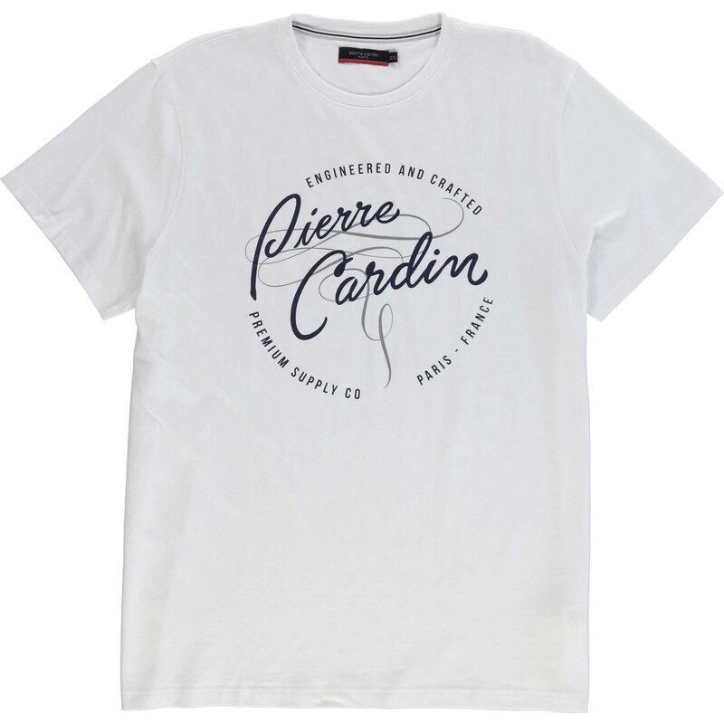 Tričko Pierre Cardin XL Logo pán. bílá