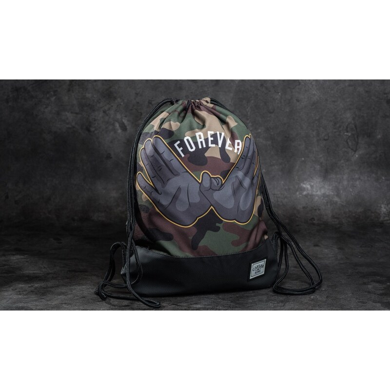 Cayler & Sons WL Forever Gymbag Black/ Woodland/ Yellow