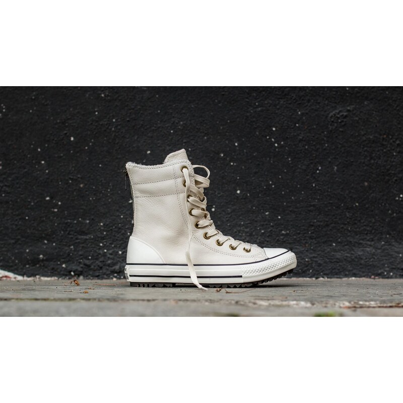 Converse CT AS Hi-Rise Boot Leather+Fur Parchment/ Black/ Egret