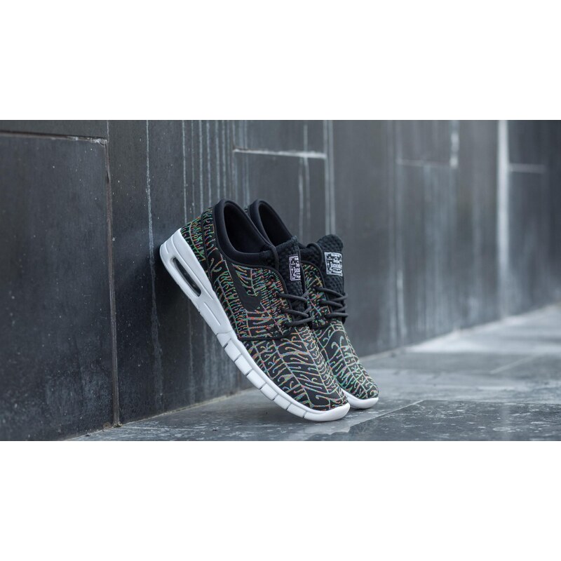 Nike Stefan Janoski Max Premium Black/ Black-White-Multi-Color