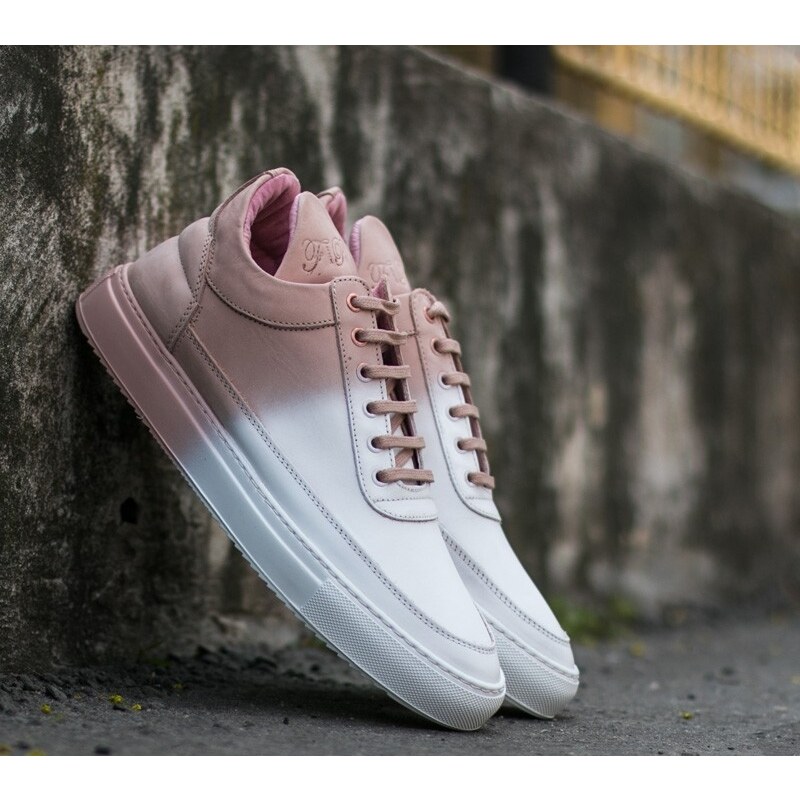 Filling Pieces Low Top Degrade White/ Coral