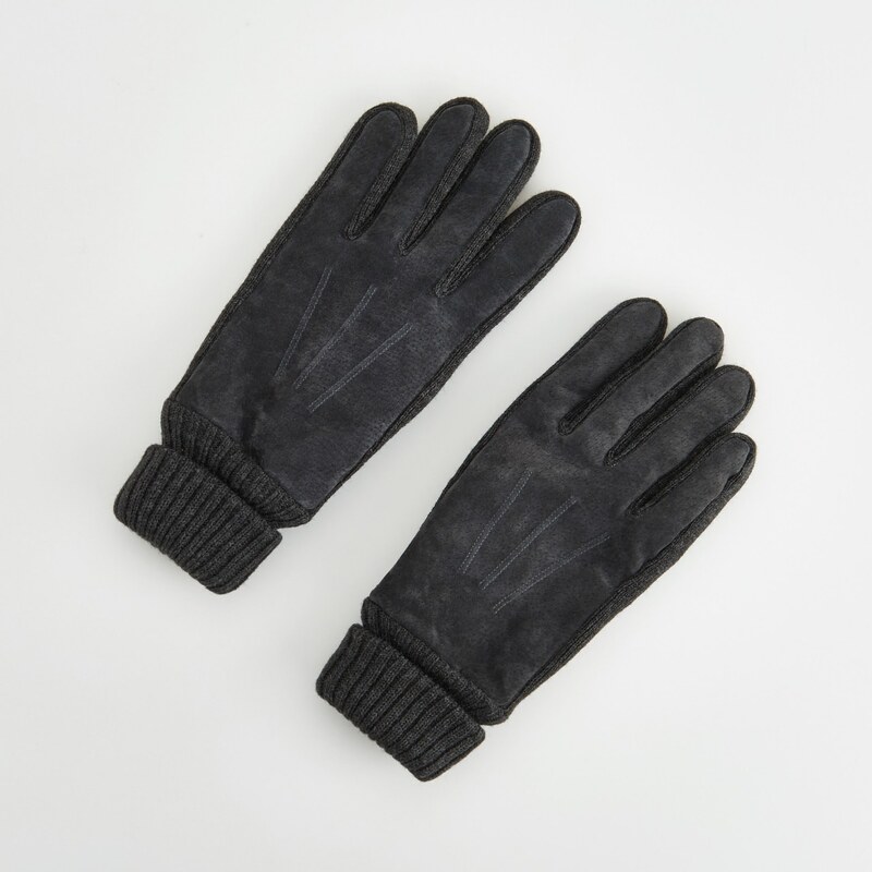 Reserved Semišové rukavice