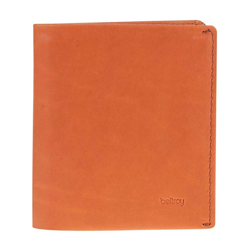 Oranžová kožená peněženka Bellroy Note Sleeve