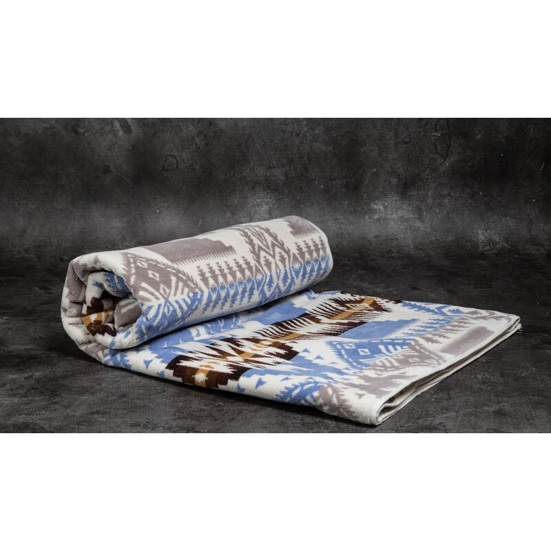 Pendleton Oversized Jacquard Towel Silver Bark