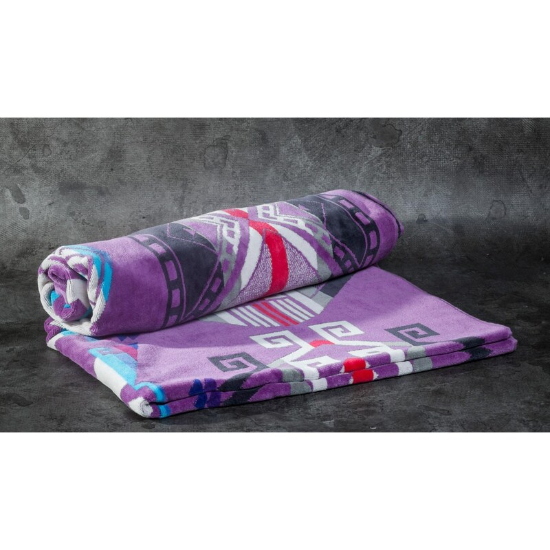 Pendleton Purple Hills Jacquard Beach Towel Lilac