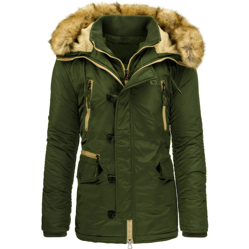 Coolbuddy Pánská zimní bunda s kapucí 9490