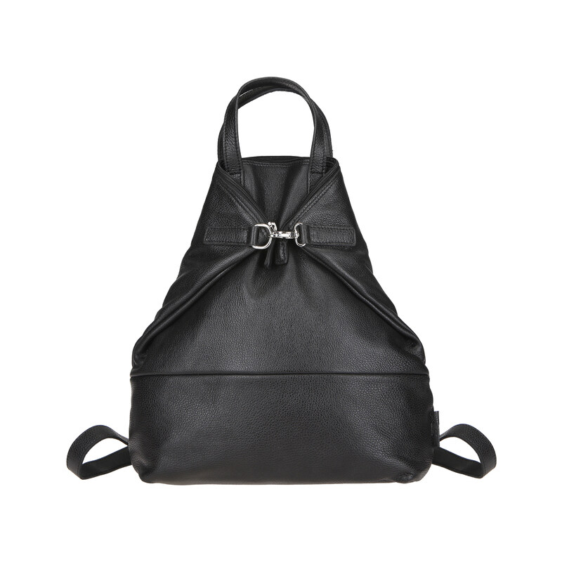 JOST Dámský kožený batoh - kabelka VIKA 1910 X-Change 3in1 černý