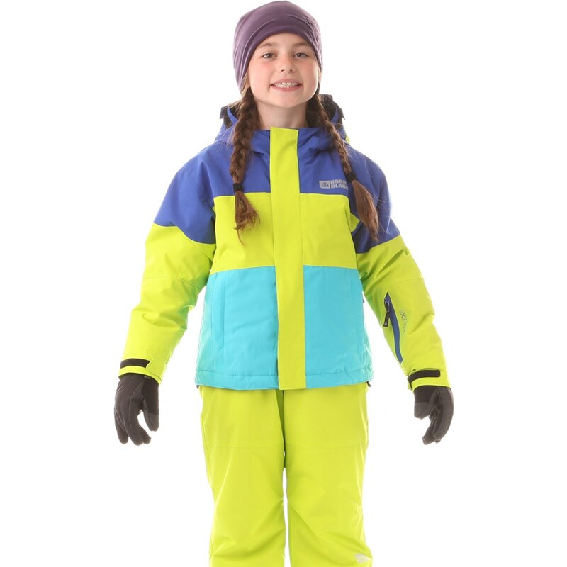 Nordblanc Dětská lyžařská bunda Want - žluto-fialovo-modrá