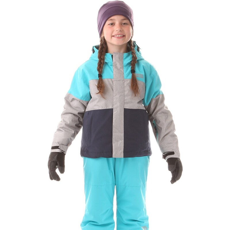 Nordblanc Dětská lyžařská bunda Want - modro-šedo-černá