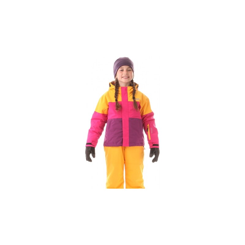 Nordblanc Dívčí lyžařská bunda Want - oranžovo-růžovo-fialová