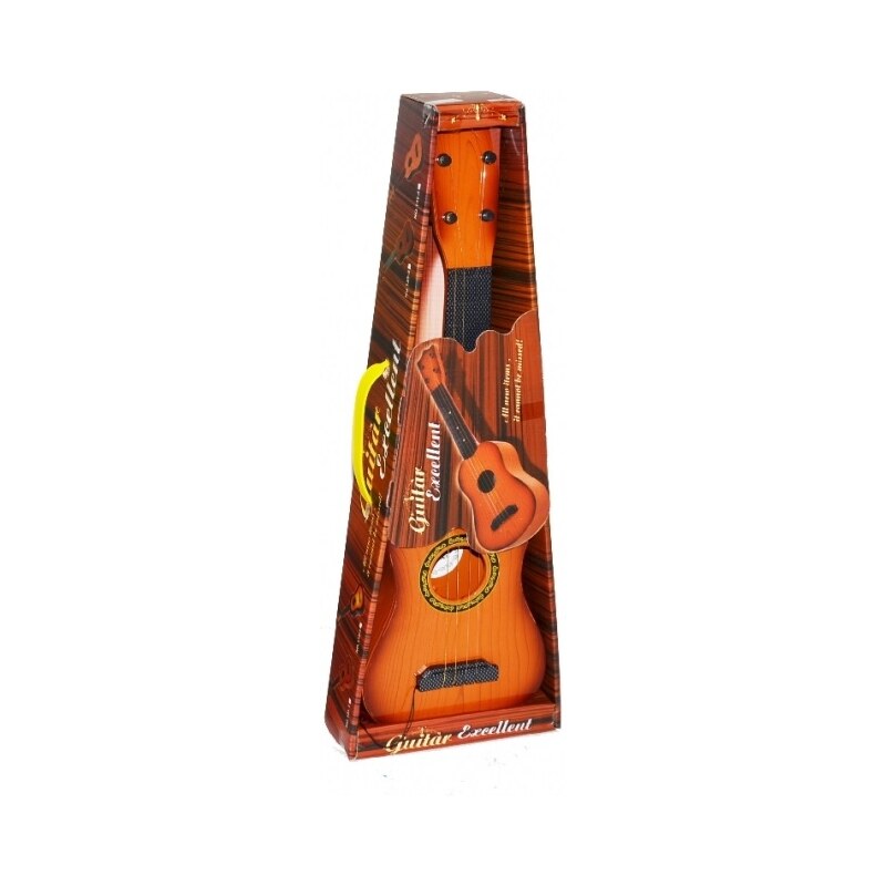 Wiky Akustická kytara s trsátkem pro malé muzikanty - oranžová