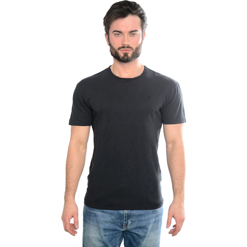 GEAR Pánské tričko z kroucených bavlněných vláken FUN - černé