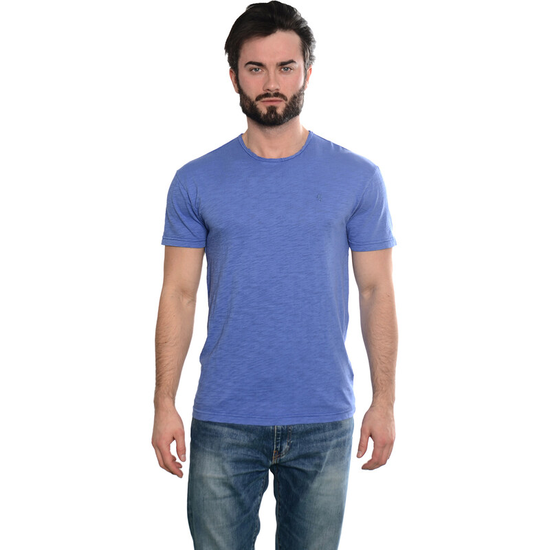 GEAR Pánské tričko z kroucených bavlněných vláken FUN - modré