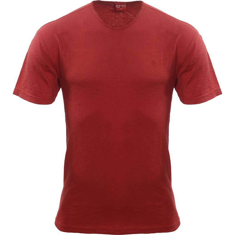GEAR Pánské tričko z kroucených bavlněných vláken FUN - červené