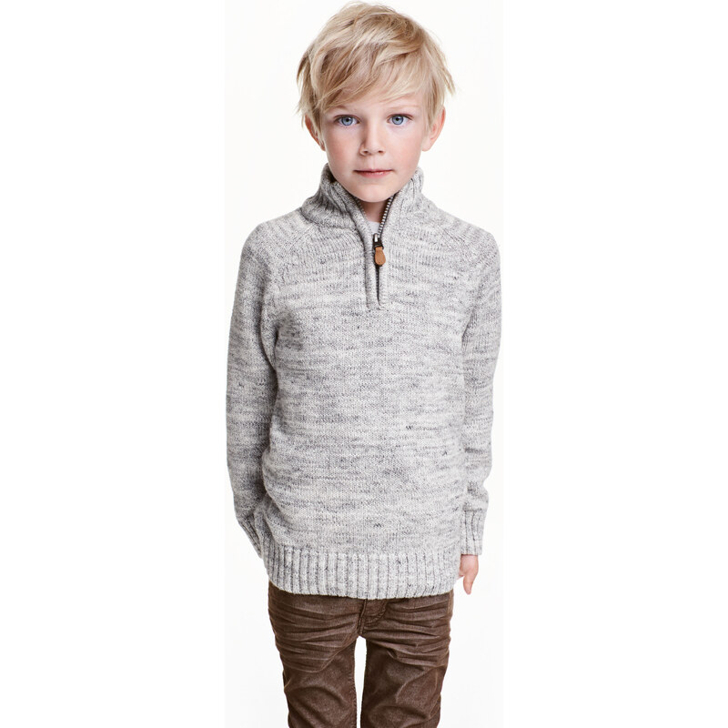 H&M Pletený bavlněný svetr