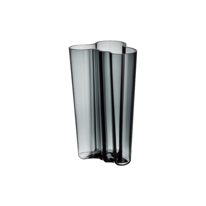 Váza Alvar Aalto 201mm, tmavě šedá Iittala
