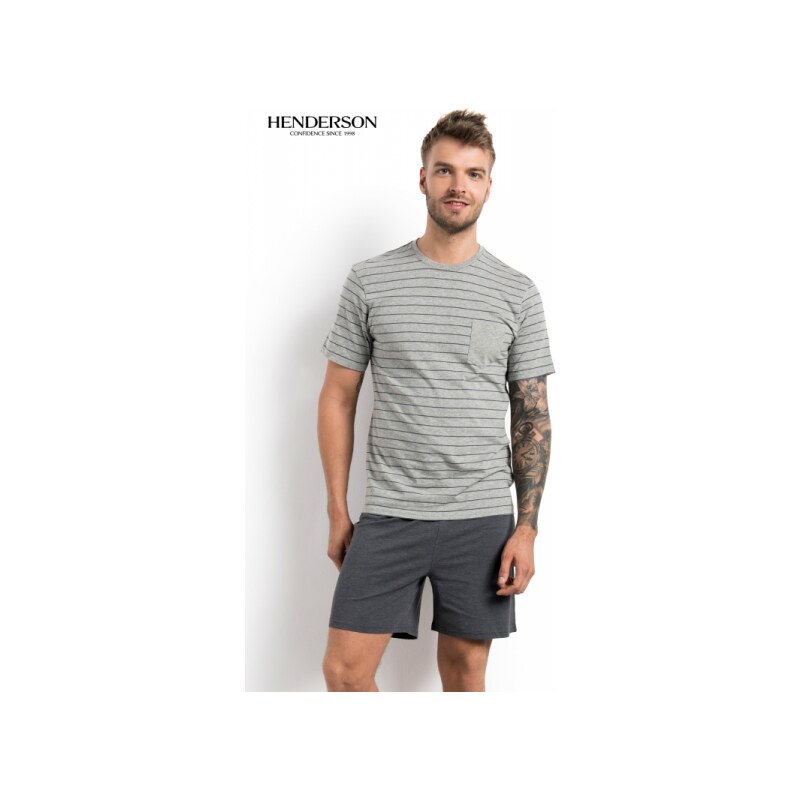 Henderson PJ018 34631-90X šedé Pánské pyžamo