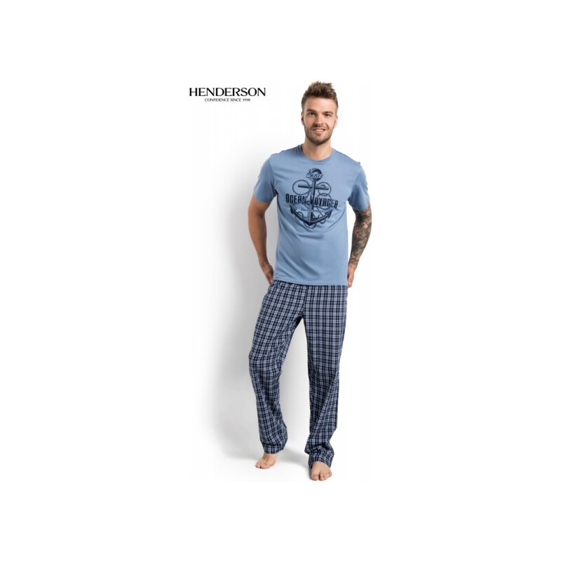 Henderson Brig 34643-48X Modro-tmavě modré Pánské pyžamo