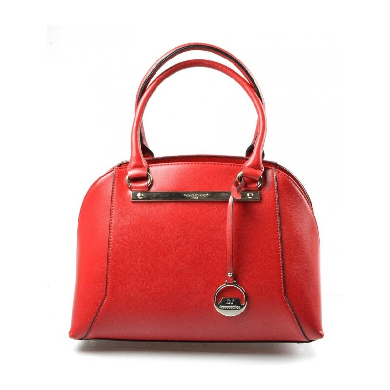Elegantní kufříková červená bordó kabelka do ruky Oleni David Jones 14002