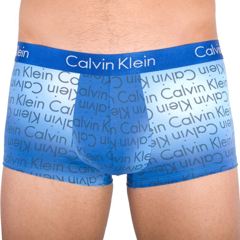 Pánské boxerky Calvin Klein Liquid microfiber modré