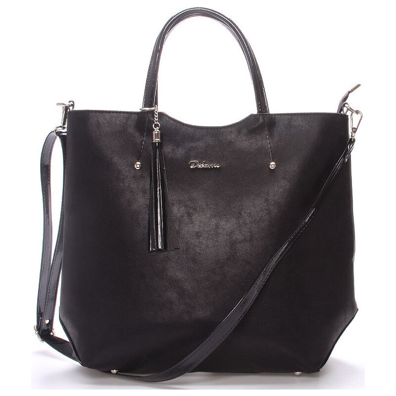 Delami Kabelky Luxusní dámská kabelka černá - Alison Delami