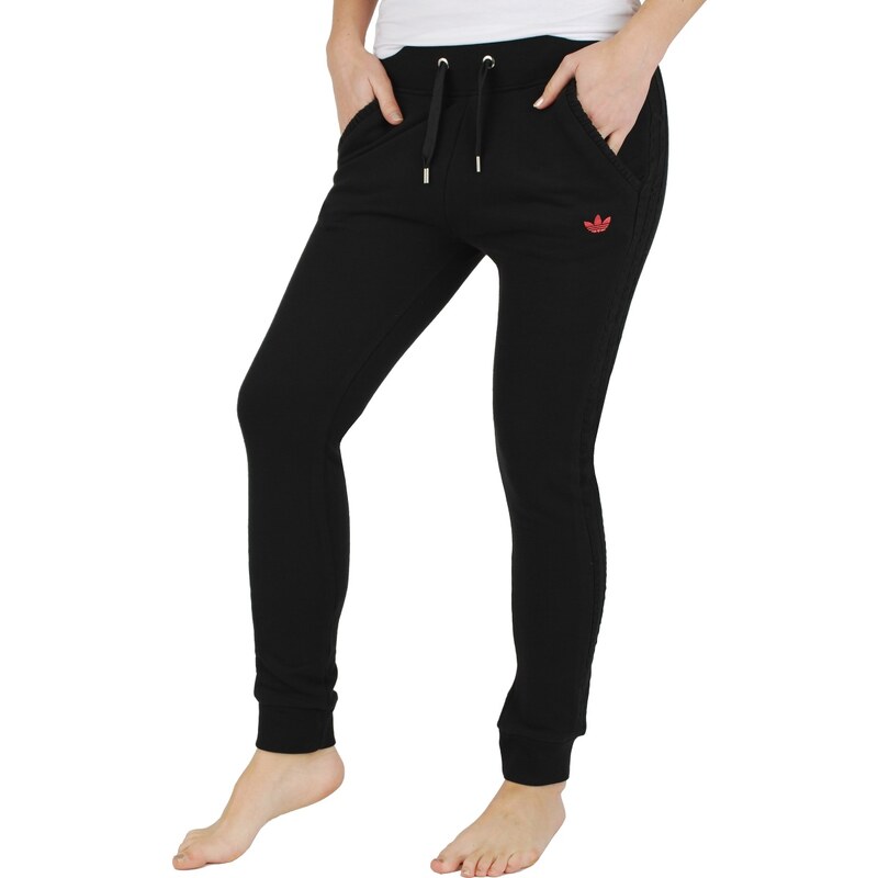 adidas Bavlněné kalhoty Slim černá 42