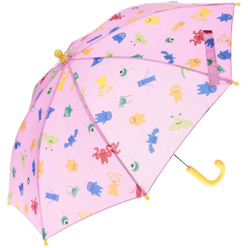 Transparentní růžový holčičí deštník s.Oliver