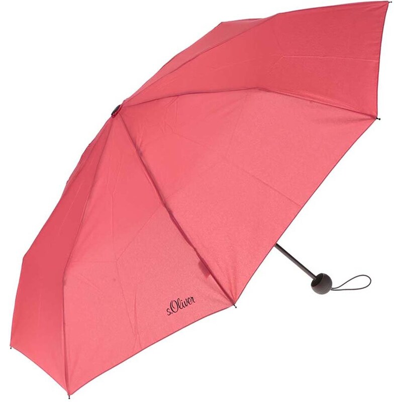 Červený dámský skládací deštník s.Oliver