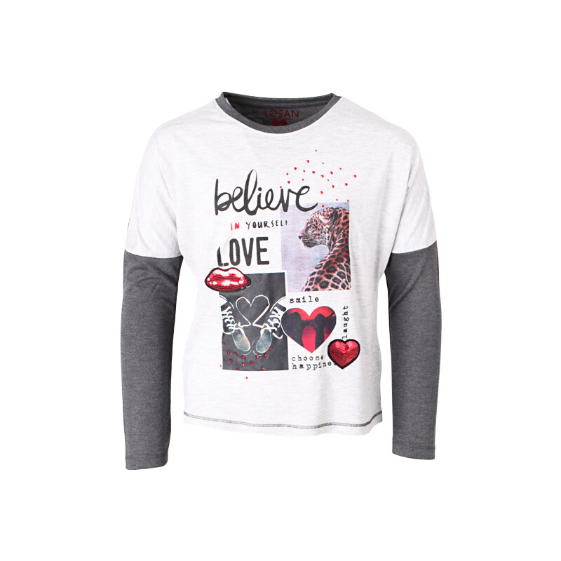 Losan Dívčí tričko netopýří efekt 'Believe'