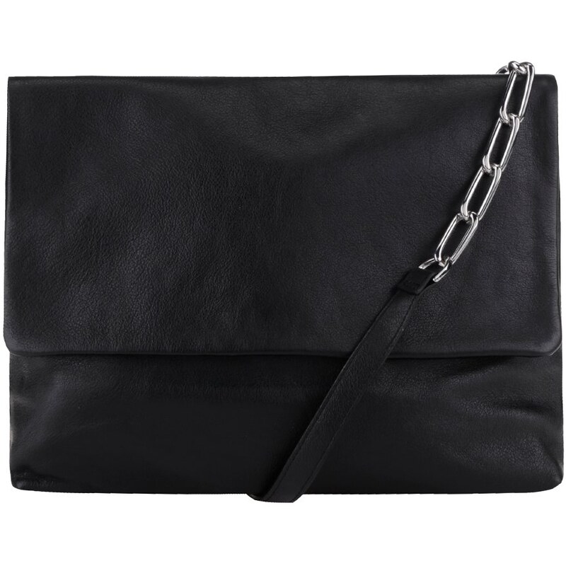 Černá kožená crossbody kabelka s ozdobným popruhem No. 83 Vagabond